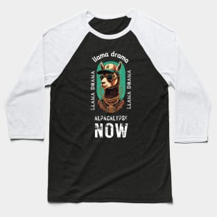 Llama Drama : alpacalypse now Baseball T-Shirt